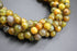 Yellow Cracked Agate Gemstone Beads, 8mm, Faceted